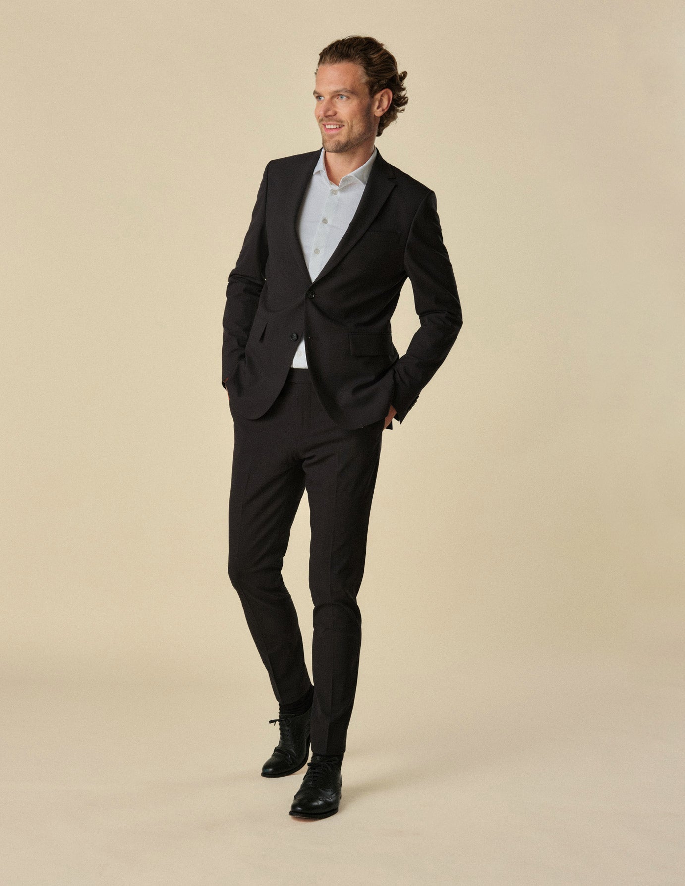 Essential Blazer Regular Black Check